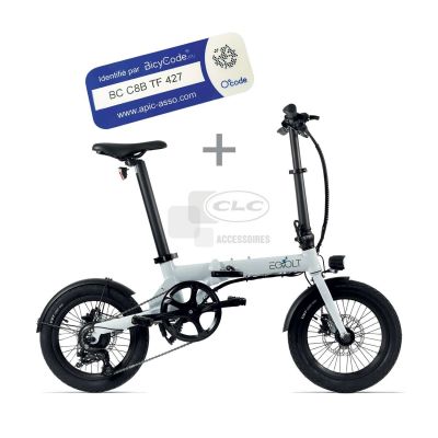VELO A ASSISTANCE ELECTRIQUE CITY 4SPEED NACRE+ MARQUAG+DECL BICYCODE